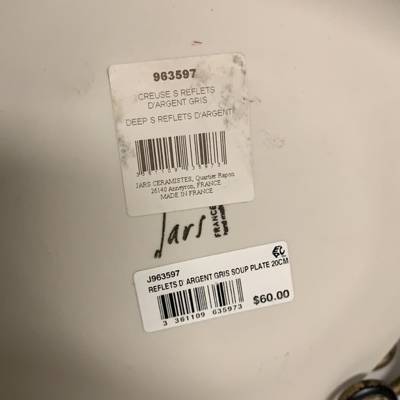 Jars Reflets D’argent gris soup plate 20cm green - Picture 4 of 10
